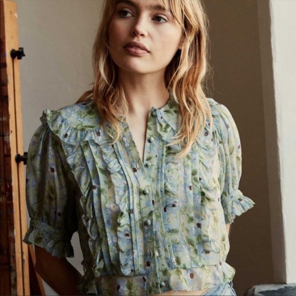 Doen Selma top in strawberry moon